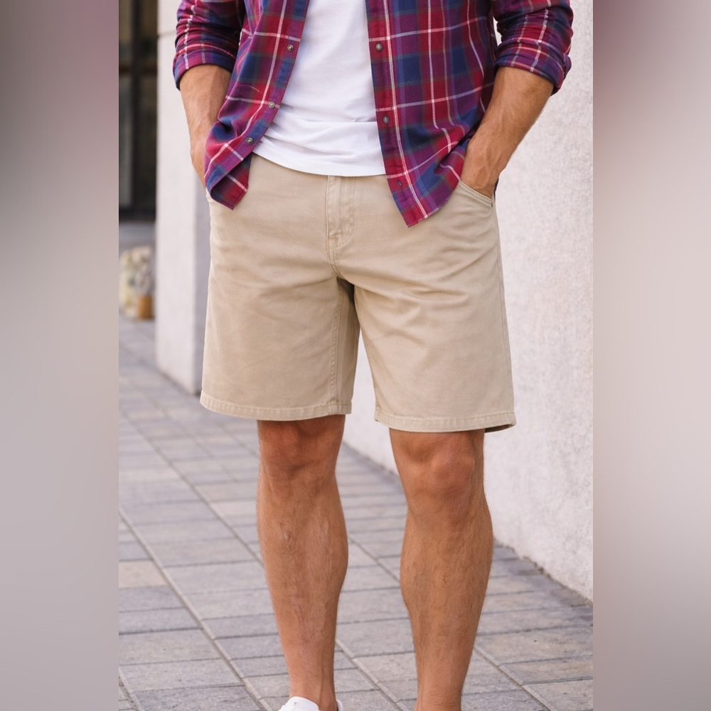 Levi's Men's Khaki Flat Front‎ Shorts